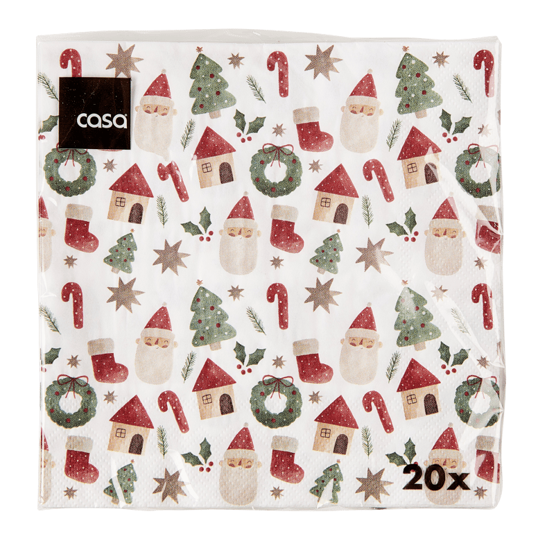 Casa X-MAS VIBE 20 NAPKINS 33X33