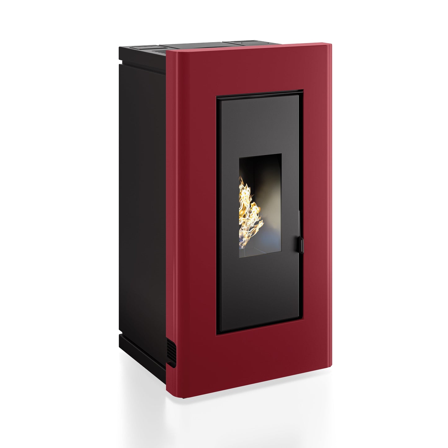 Bricocenter DUKE DUCTED PELLET STOVE 11.9 KW STEEL COLOR BURGUNDY