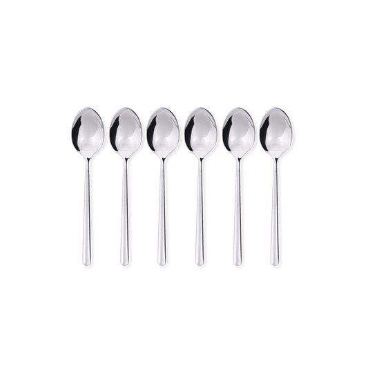 Casa OLIVIA S/6 ESPRESSO SPOON SILV