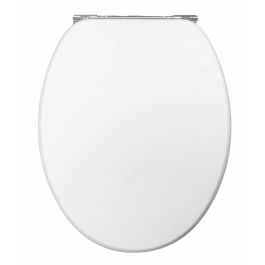 UNIVERSAL WHITE MDF TOILET SEAT WITH TUBE ROD AND QUICK RELEASE - AMERICA