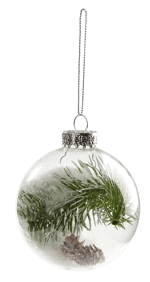 Casa BRANCH CHRISTMAS BAUBLE Ø8CM