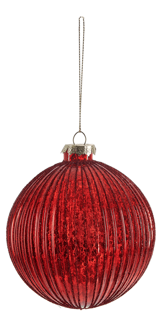 Casa HOLLY Red Christmas bauble, Ø 10 cm