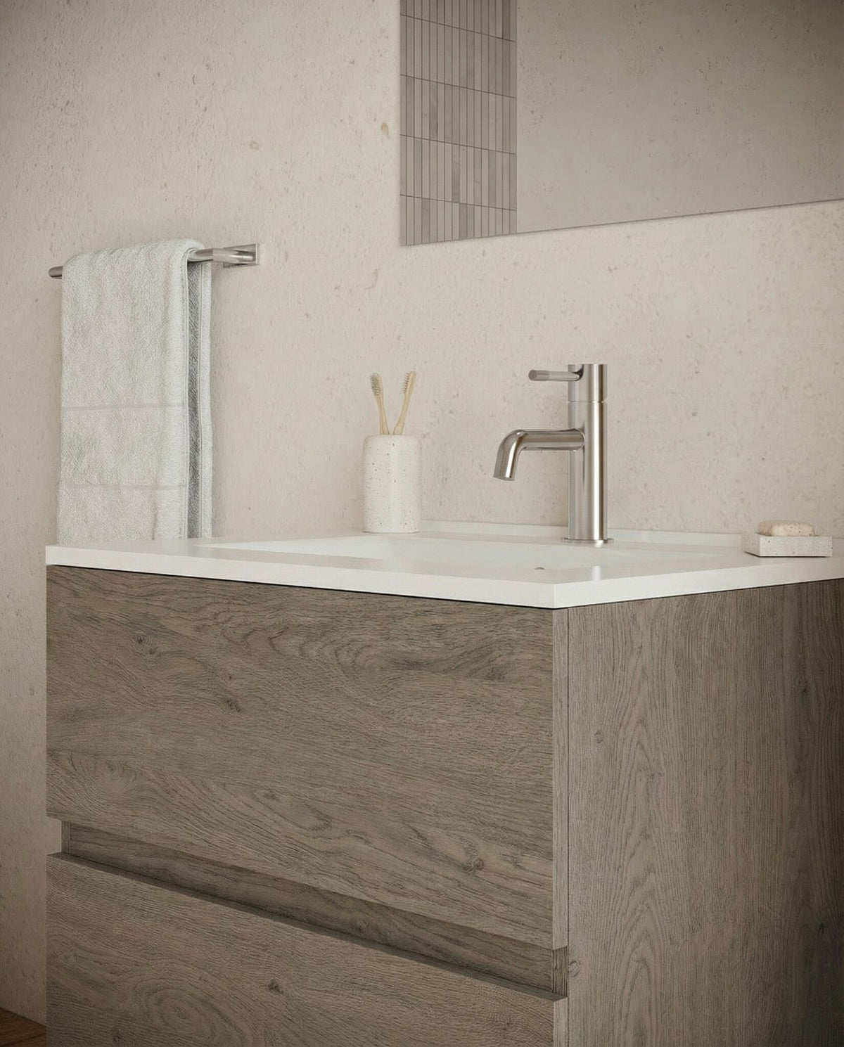 Mobile bagno new simple noce americano 60 cm