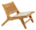 DARMA Natural lounge chair, H 67 x W 78 x D 67 cm