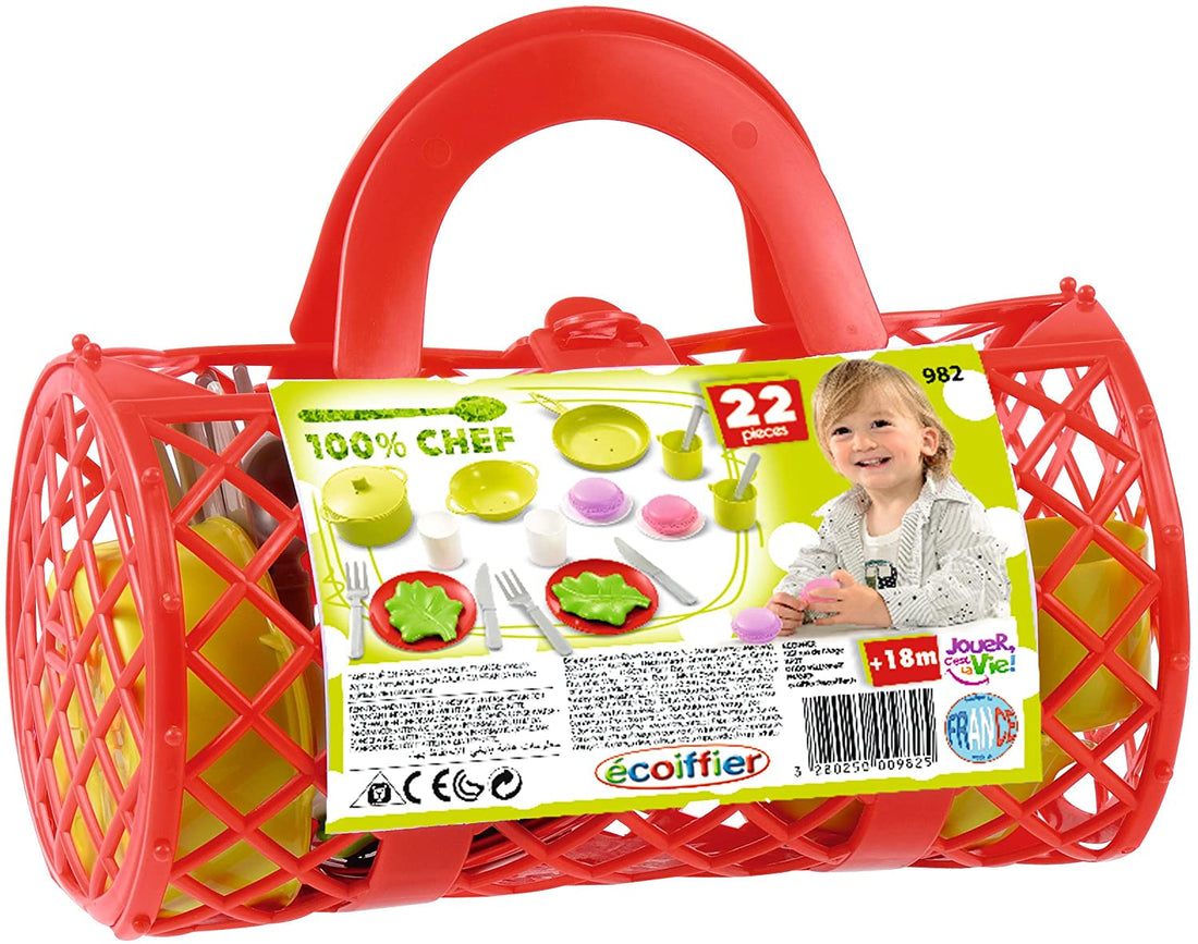 100% Chef Cylinder shopping basket 22 pcs