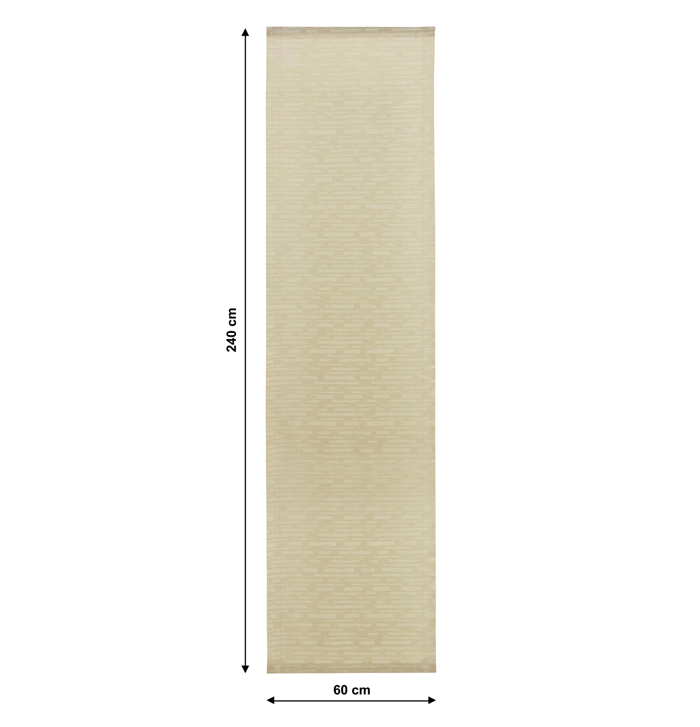 CURTAIN ELIA BEIGE 60X240 CM