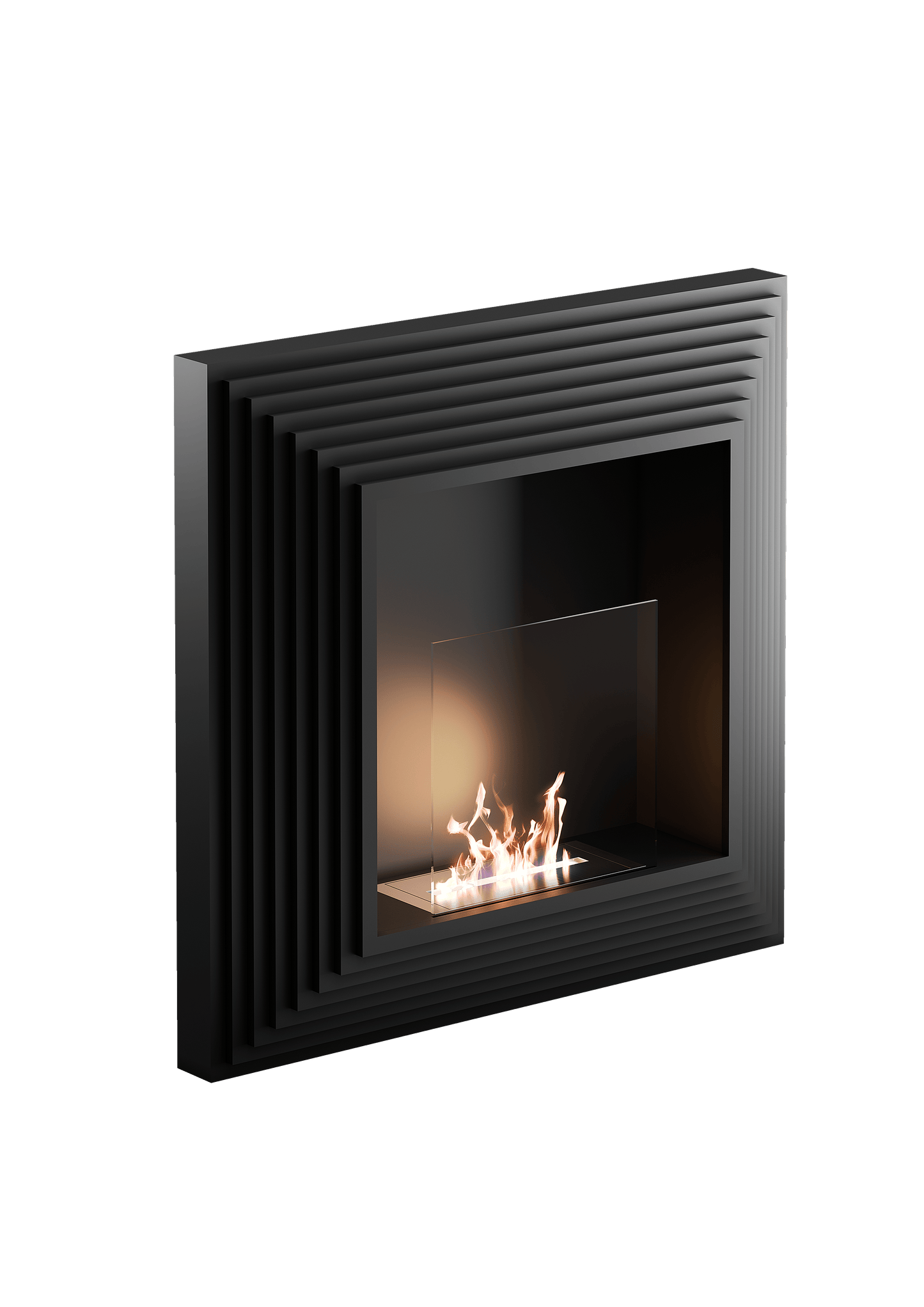 Bricocenter BIOCAMINO PARETE  ELYSIUM NERO KW 2,5