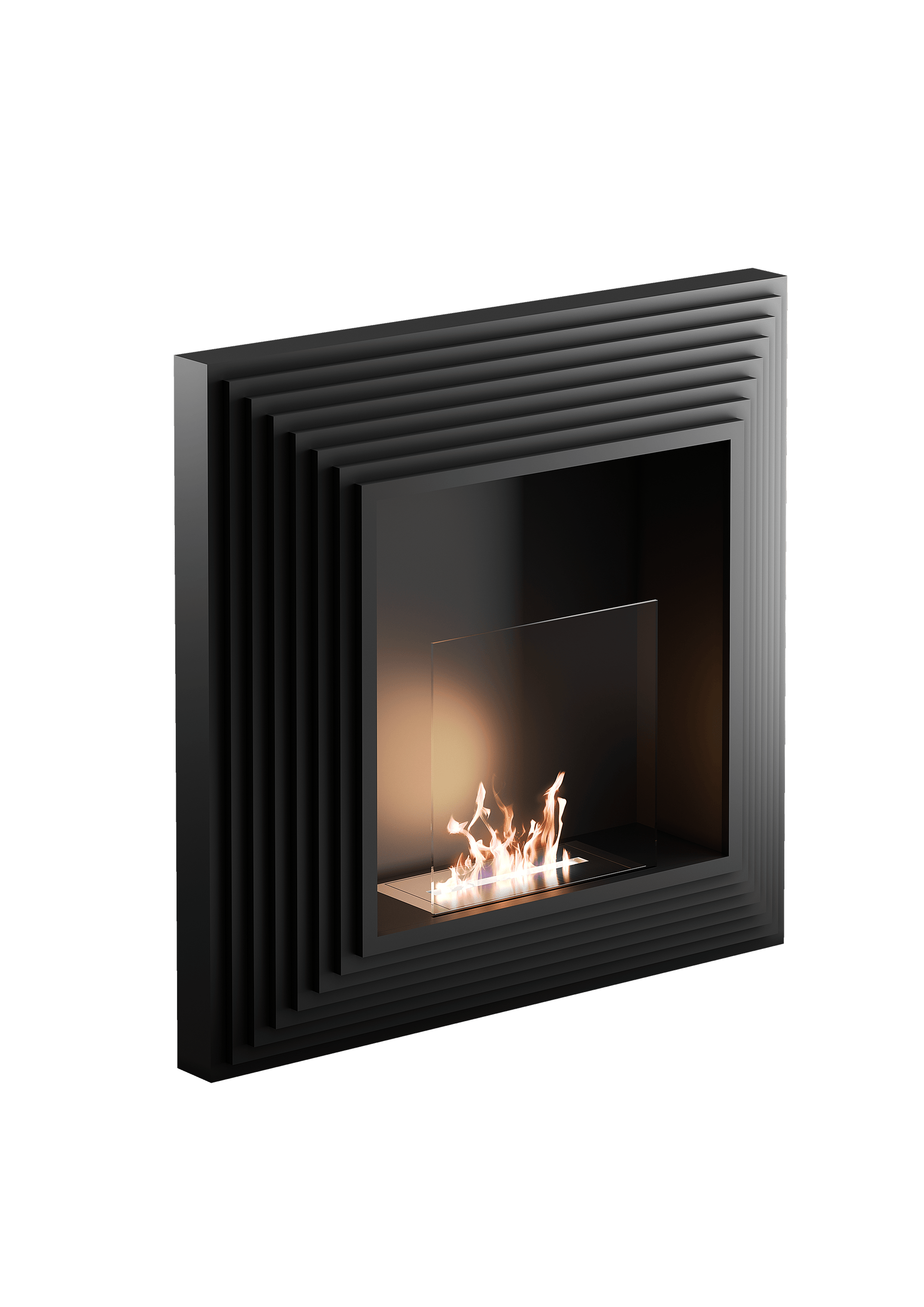 Bricocenter BIOCAMINO PARETE  ELYSIUM NERO KW 2,5