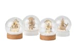 SNOWIE Snow globe with natural LED lights, H 10 cm - Ø 8 cm