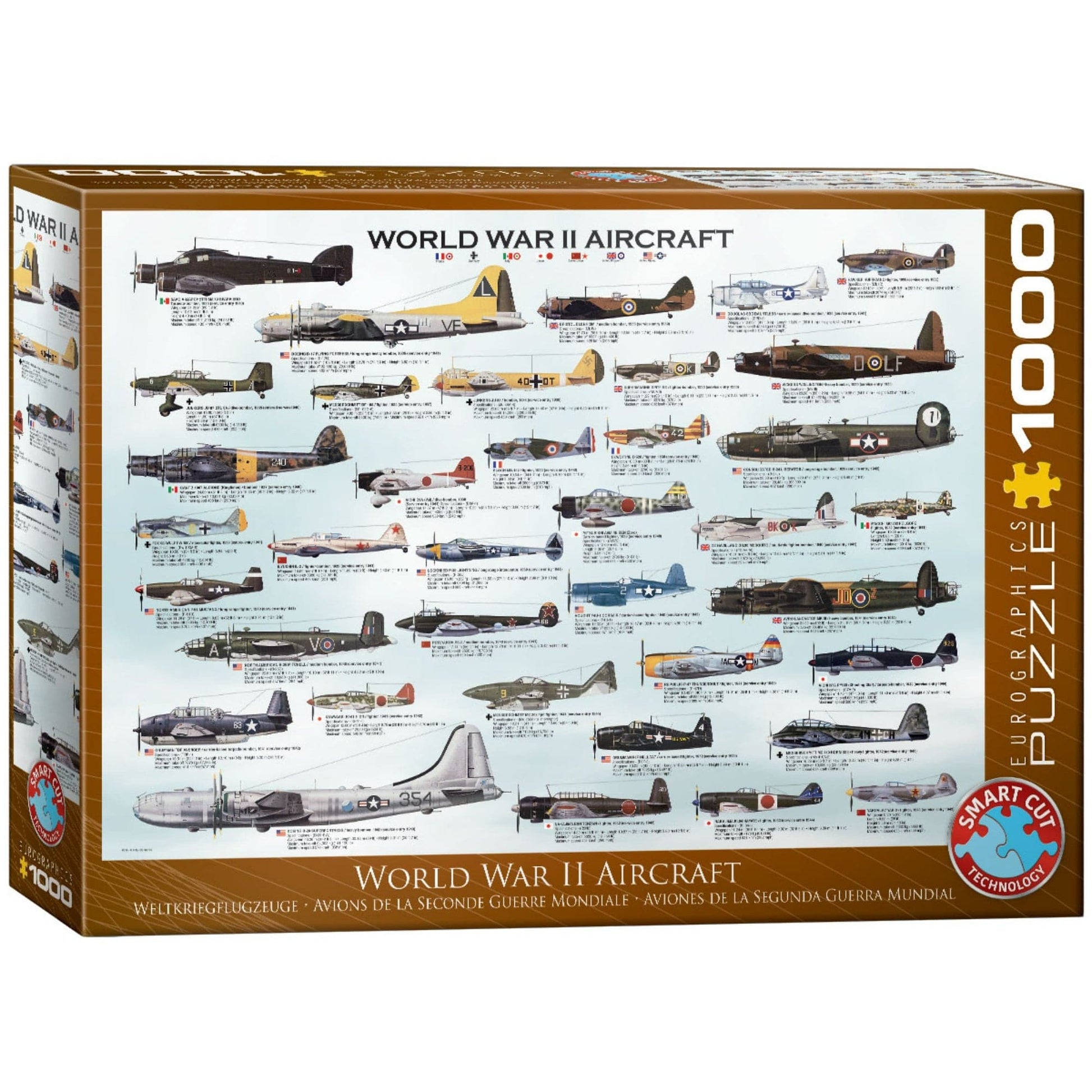 Toys 1000 Piece Jigsaw Puzzle - World War II Aircraft