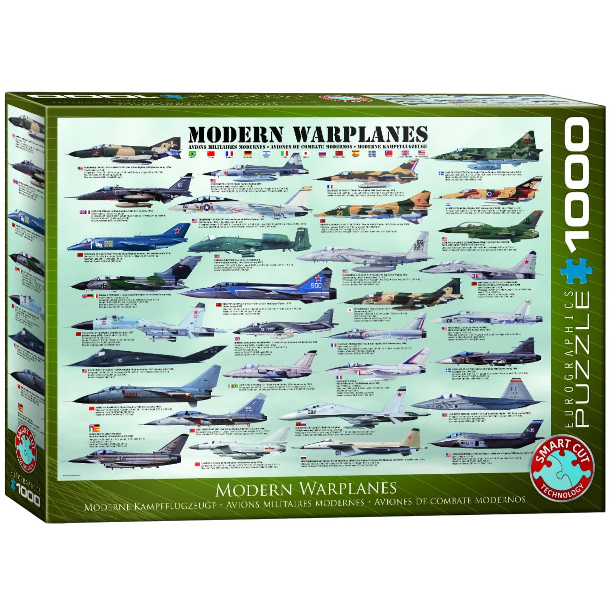 Toys 1000 Piece Jigsaw Puzzle - Modern Warplanes