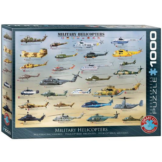 Toys 1000 Piece Puzzle - Military Helicopters