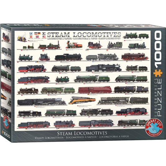 Toys 1000 Piece Puzzle - Steam Locomotives