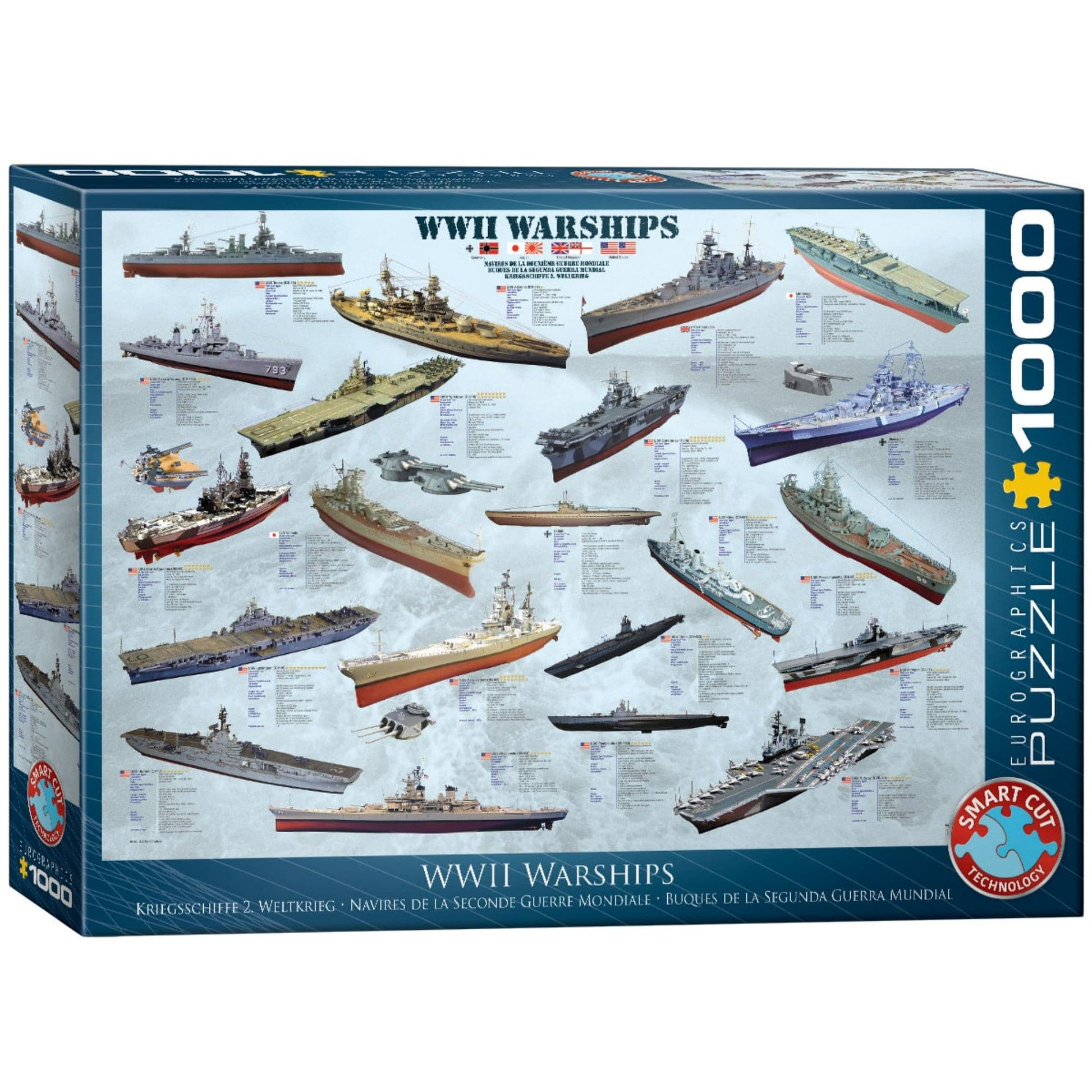 Toys 1000 Piece Jigsaw Puzzle - WW II Warships