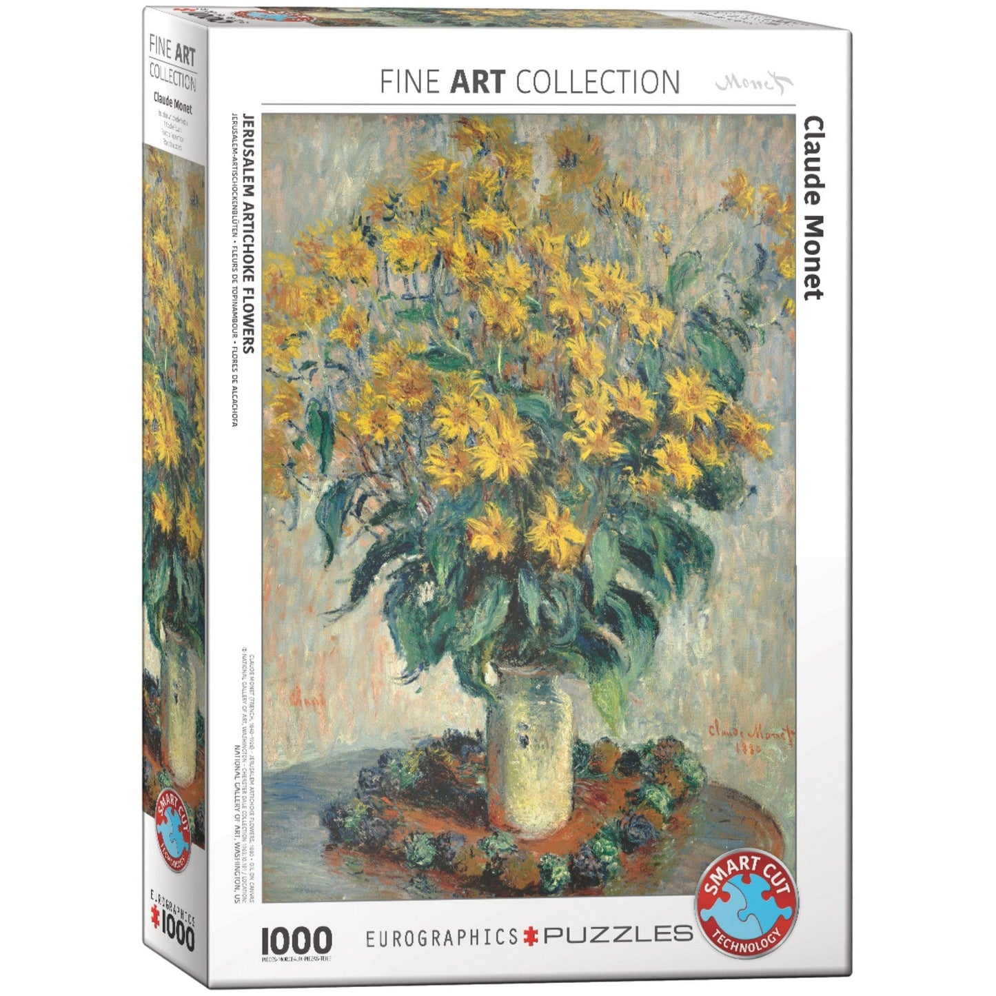 Toys Puzzle da 1000 Pezzi - Monet, Claude: Jerusalem Artichoke Flowers