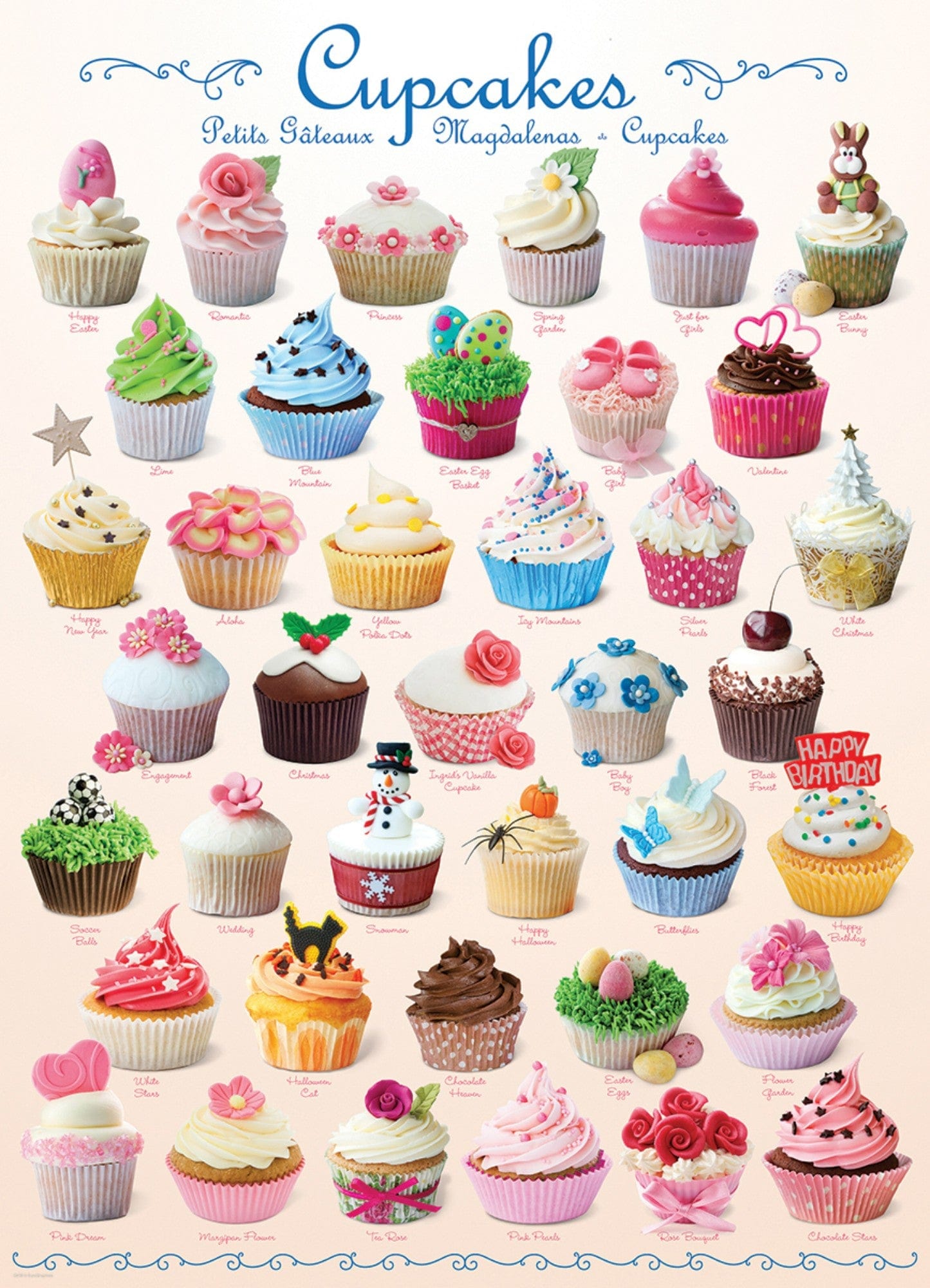 Toys 1000 Piece Puzzle - Cupcakes