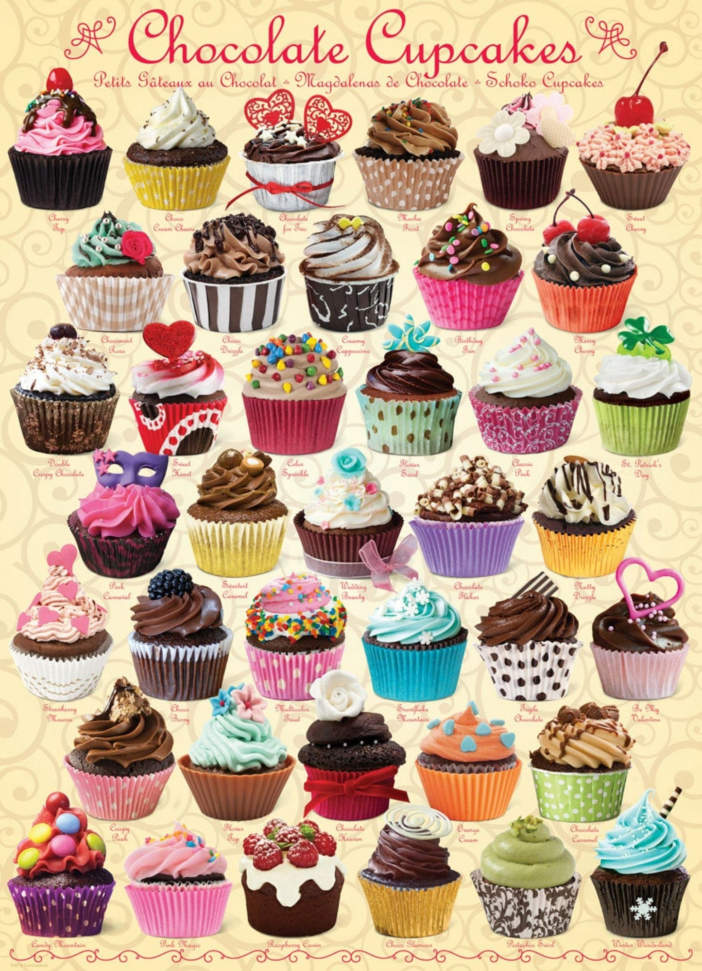 Toys 1000 Piece Puzzle - Chocolate Cupcakes