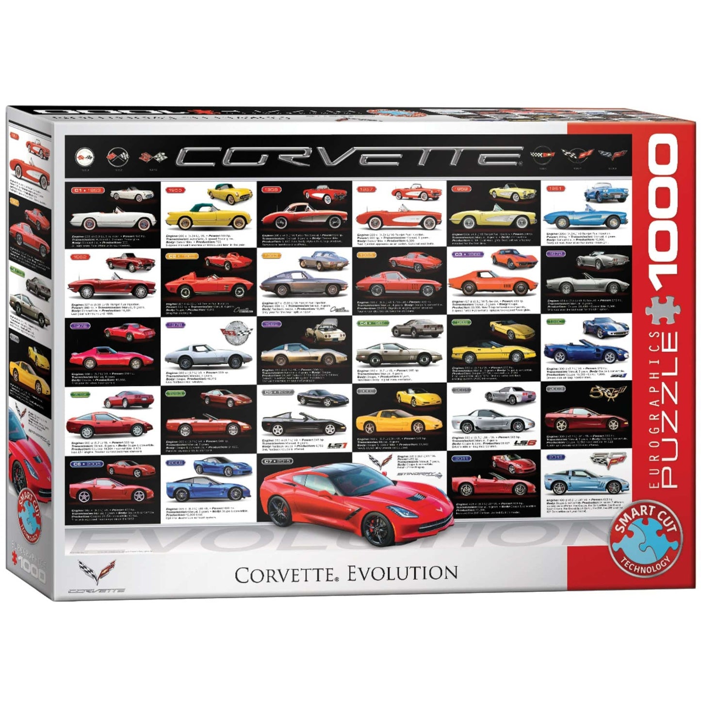 Toys 1000 Piece Puzzle - Corvette Evolution