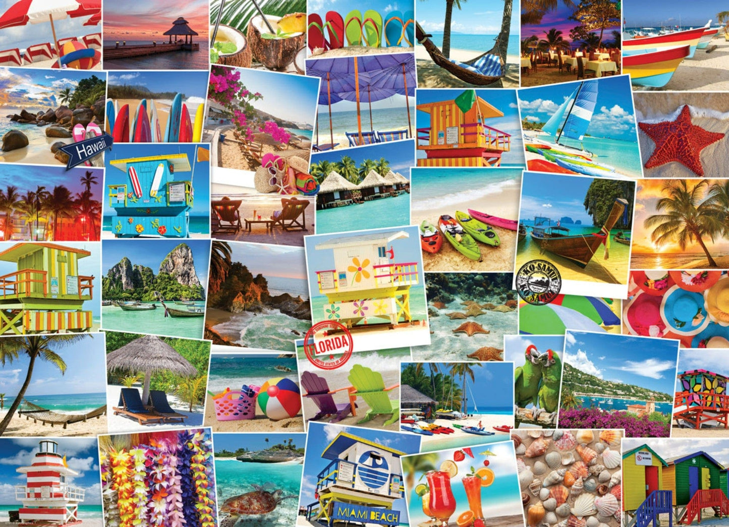 Toys 1000 Piece Puzzle - Globetrotter Beaches