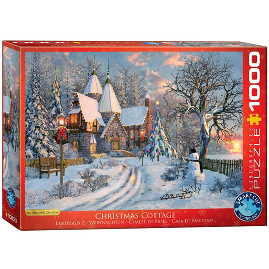 Toys 1000 Piece Jigsaw Puzzle - Davison, Dominic: Christmas Cottage