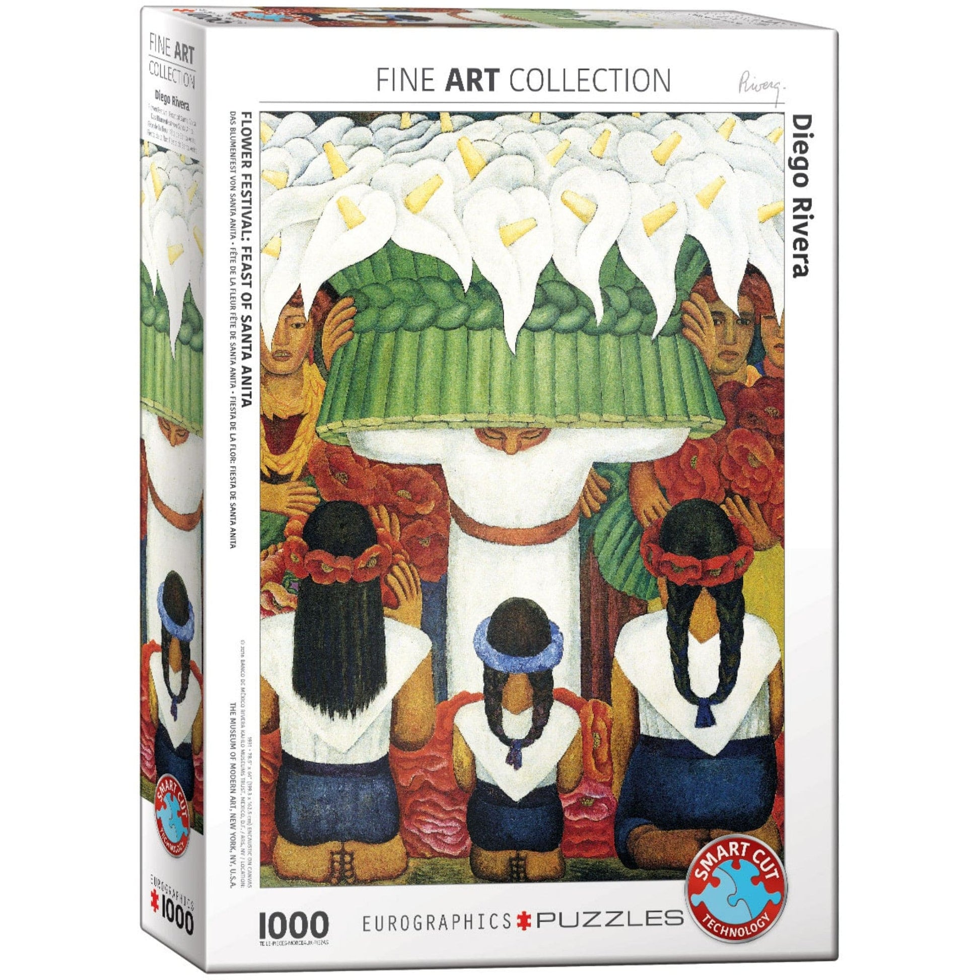 Toys 1000 Piece Jigsaw Puzzle - Diego Rivera: Flower Festival Feast