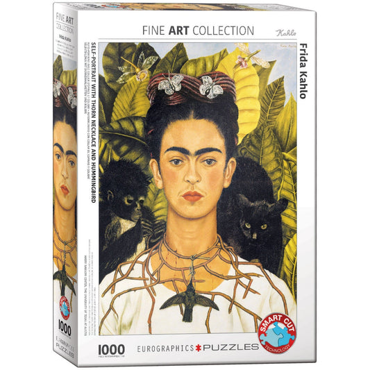 Toys Puzzle da 1000 Pezzi - Kahlo, Frida: Self-Portrait with Hummingbird