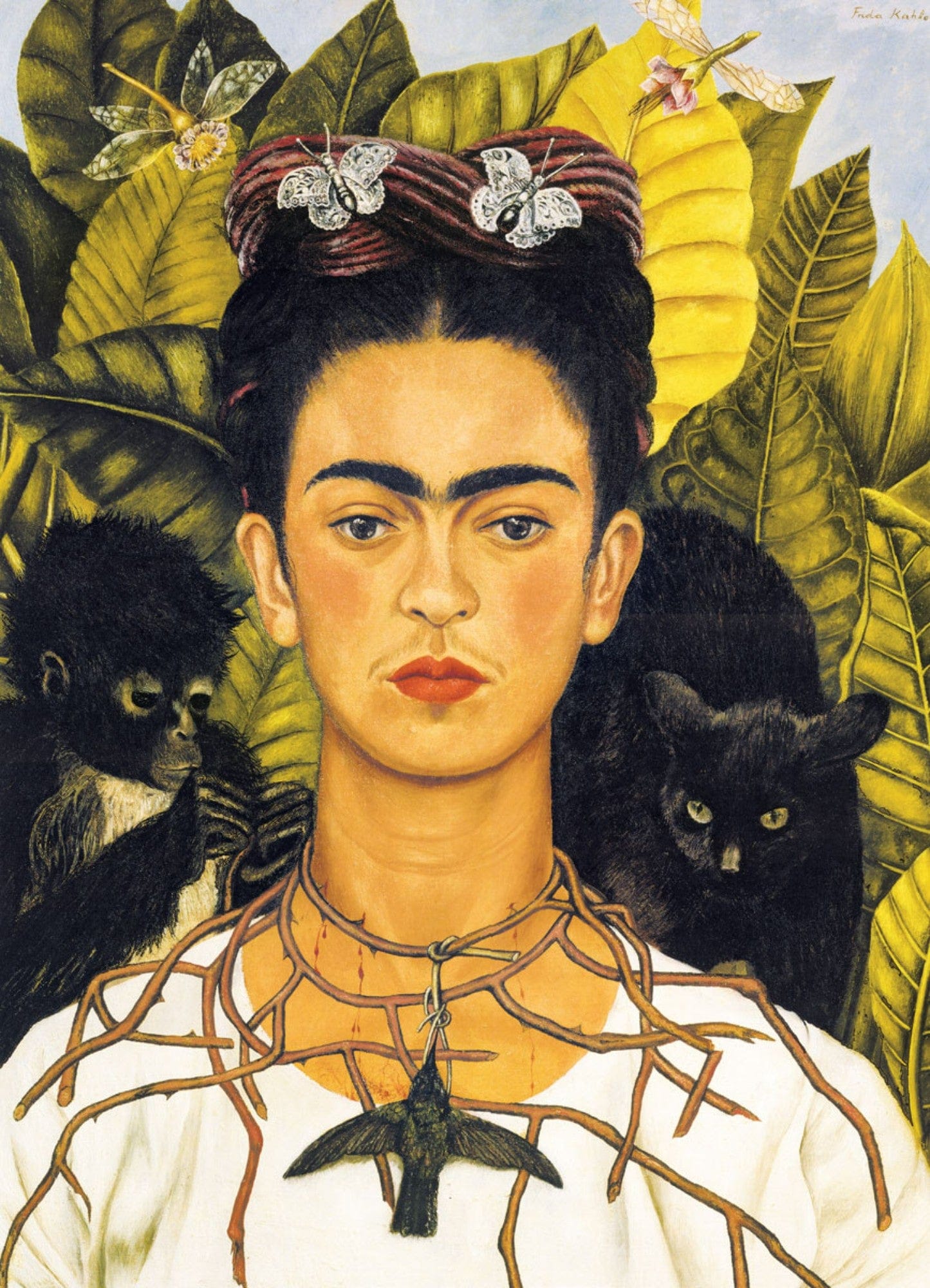 Toys Puzzle da 1000 Pezzi - Kahlo, Frida: Self-Portrait with Hummingbird