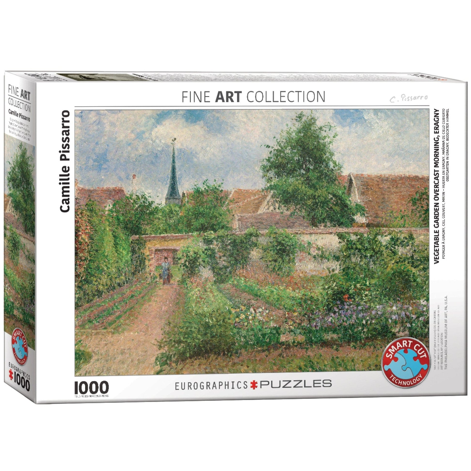 Toys 1000 Piece Puzzle - Pissaro: Vegetable Garden Overcast by Pissaro