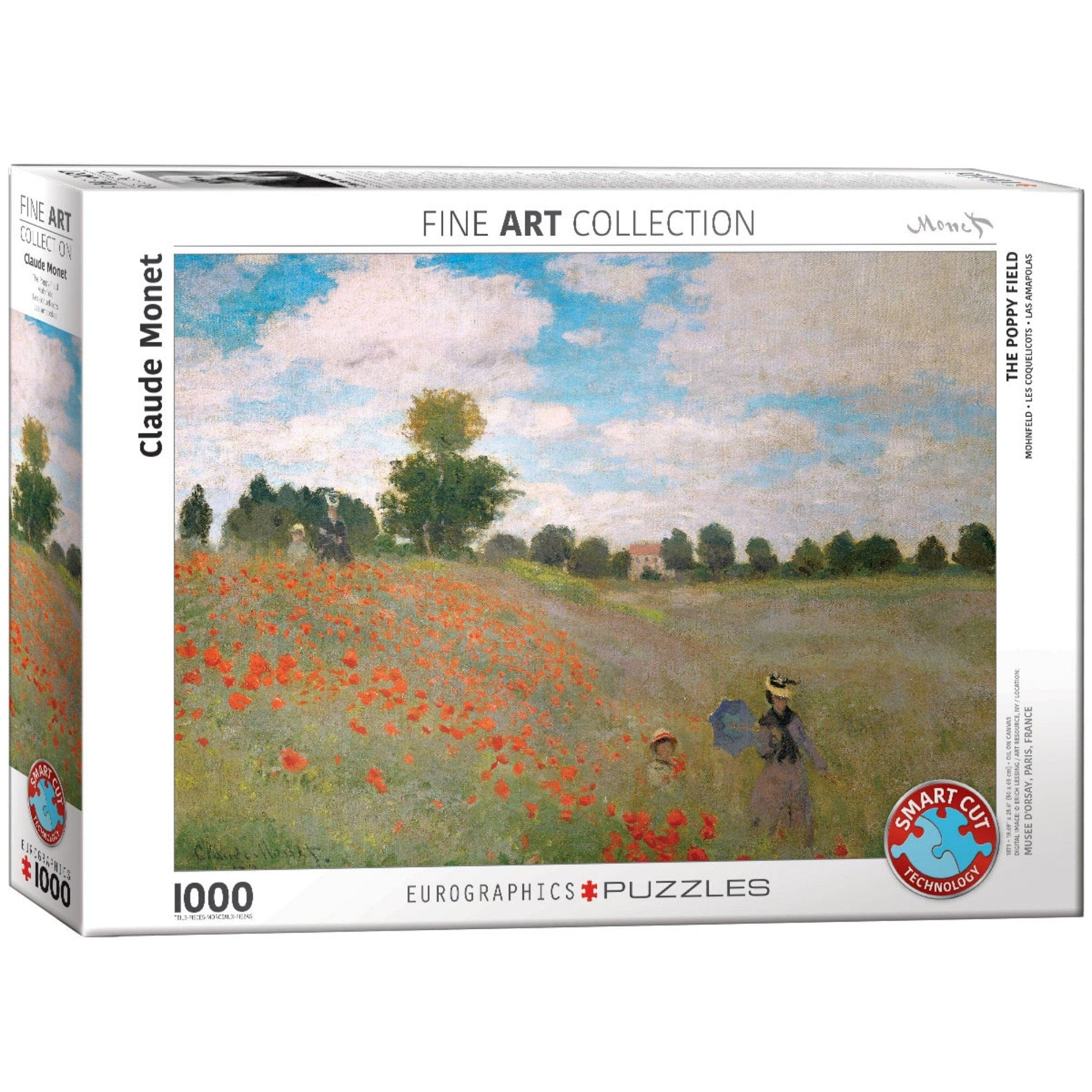 Toys Puzzle da 1000 Pezzi - Monet, Claude: The Poppy Field by Monet