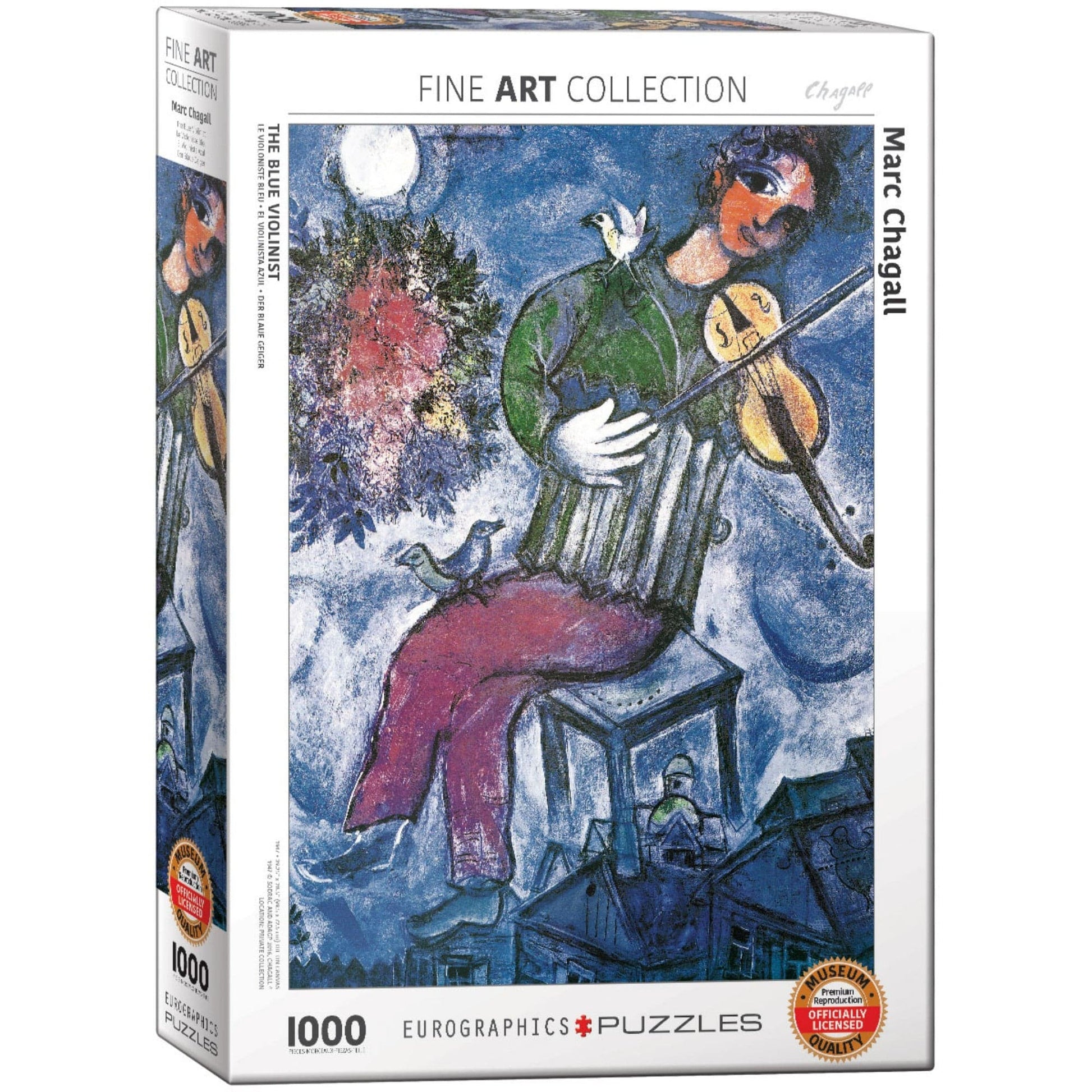 Toys 1000 Piece Puzzle - Chagall, Marc : The Blue Violinist