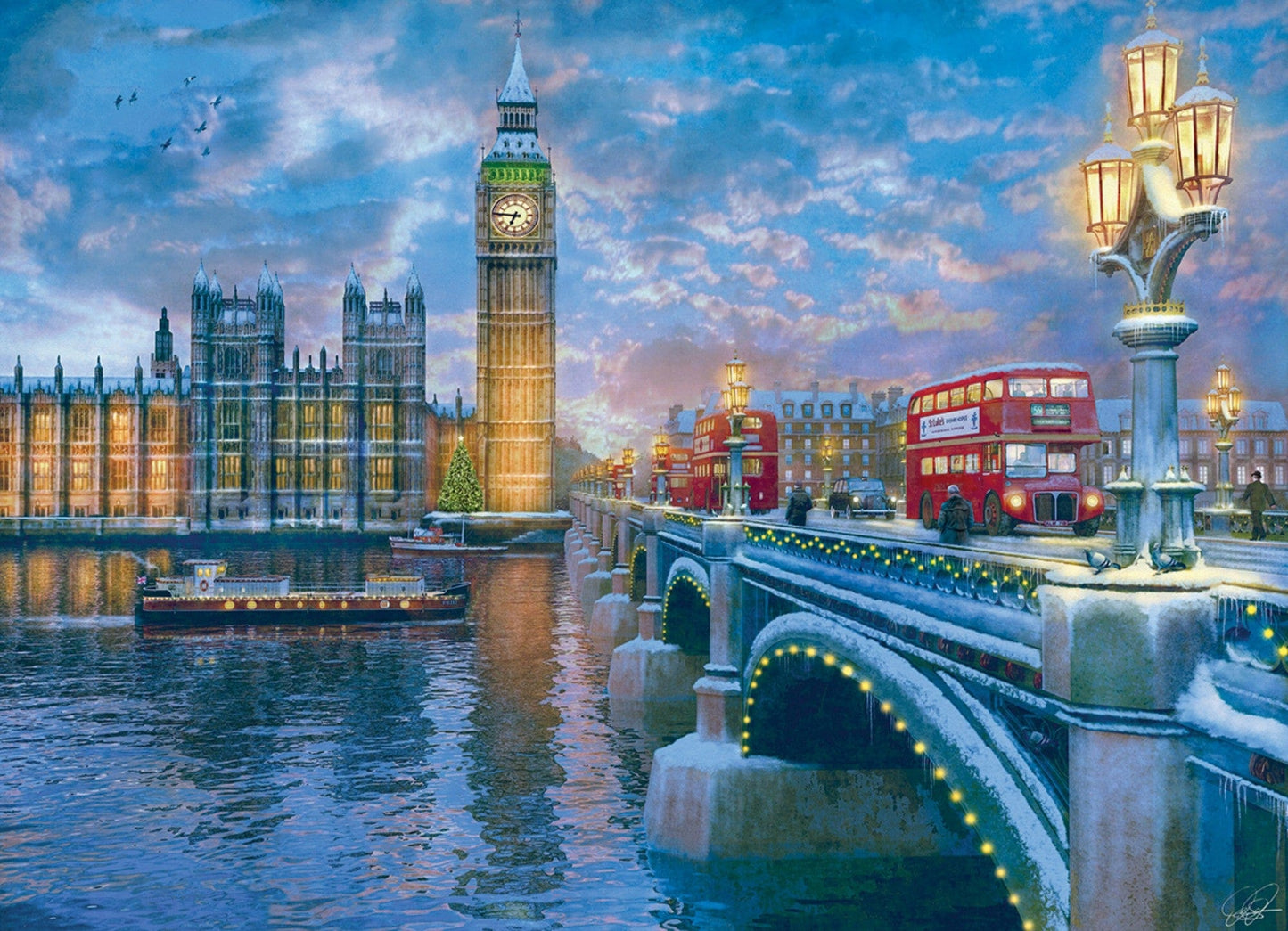 Toys 1000 Piece Jigsaw Puzzle - Christmas Eve In London