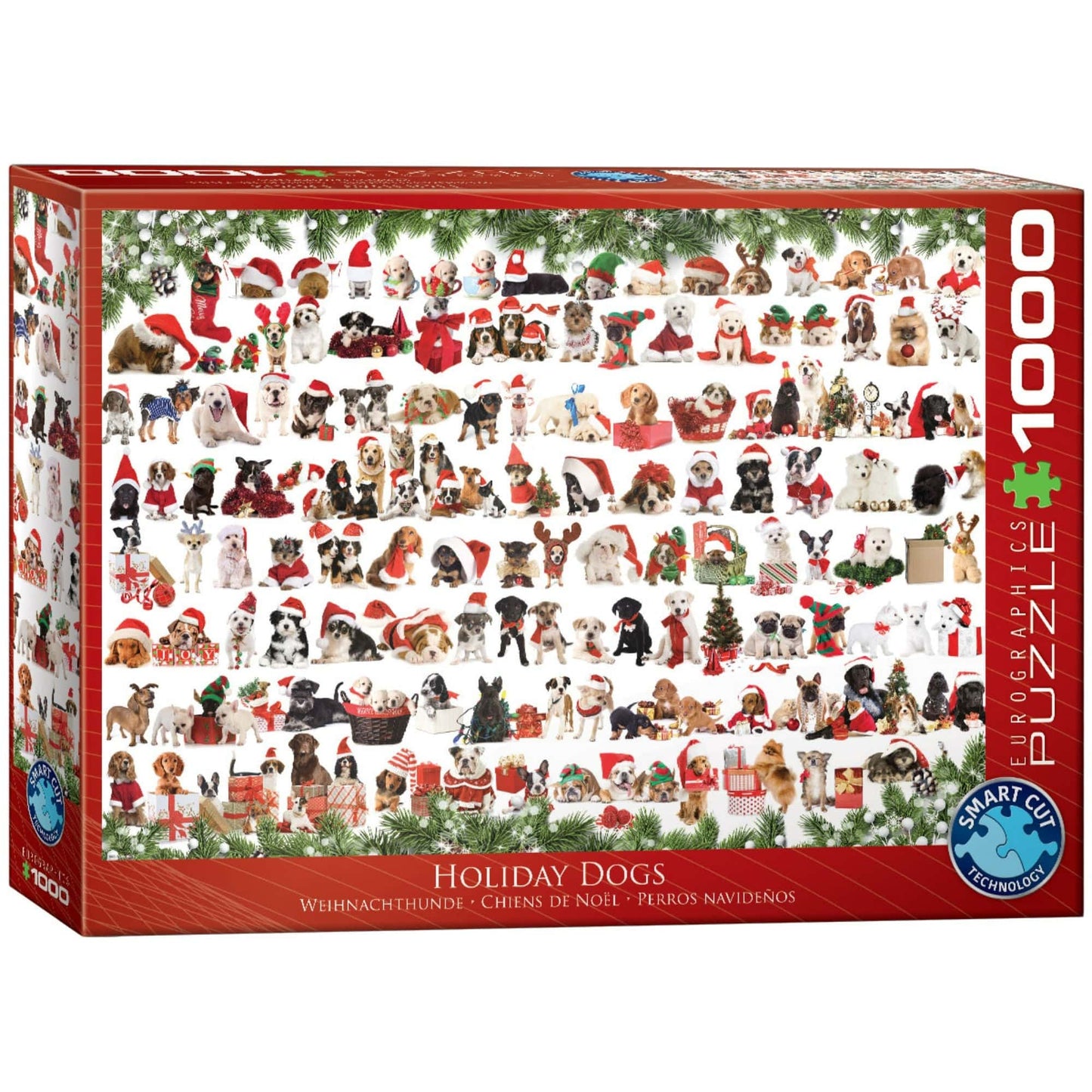 Toys 1000 Piece Puzzle - Holiday Dogs