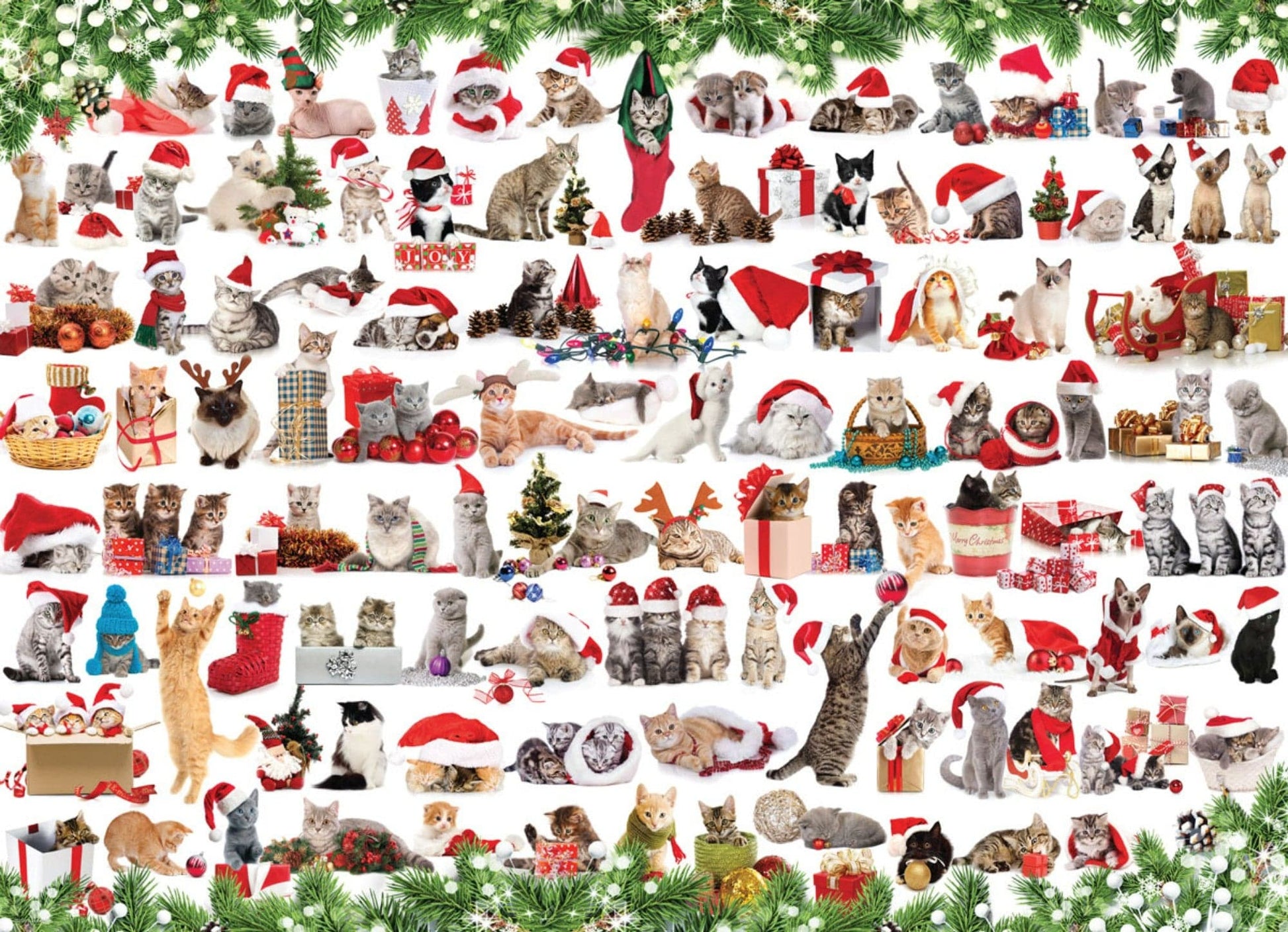 Toys 1000 Piece Puzzle - Holiday Cats