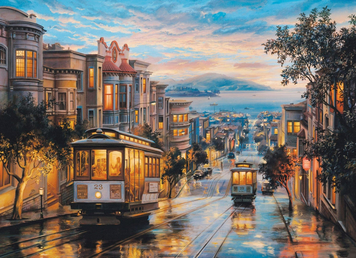 Toys Puzzle da 1000 Pezzi - Eugene Lushpin: San Francisco Cable Car Heaven