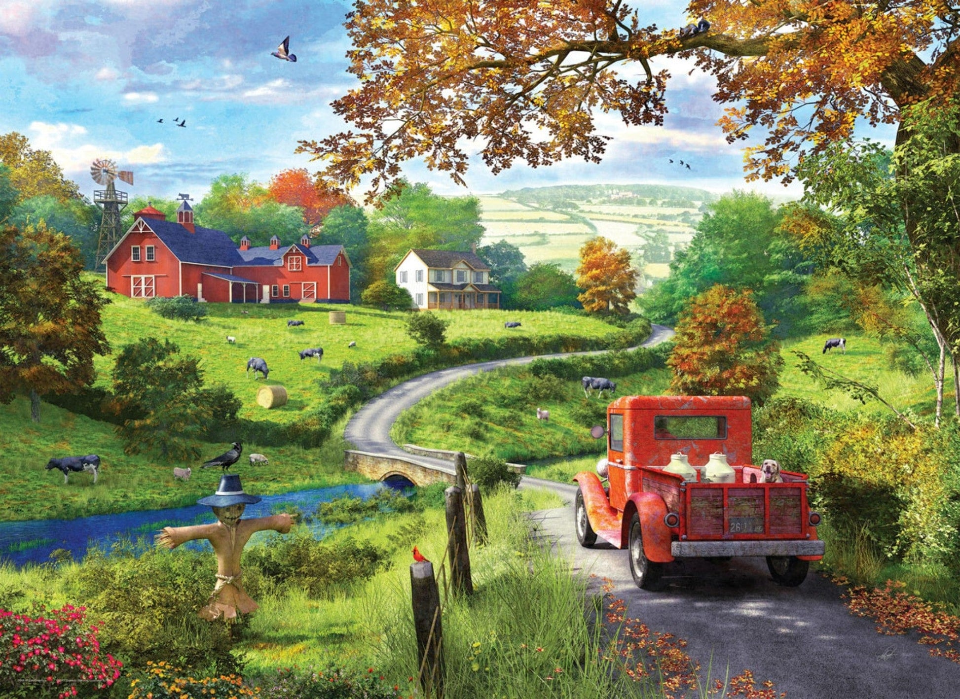 Toys Puzzle da 1000 Pezzi - Davison, Dominic: Davison - The Country Drive