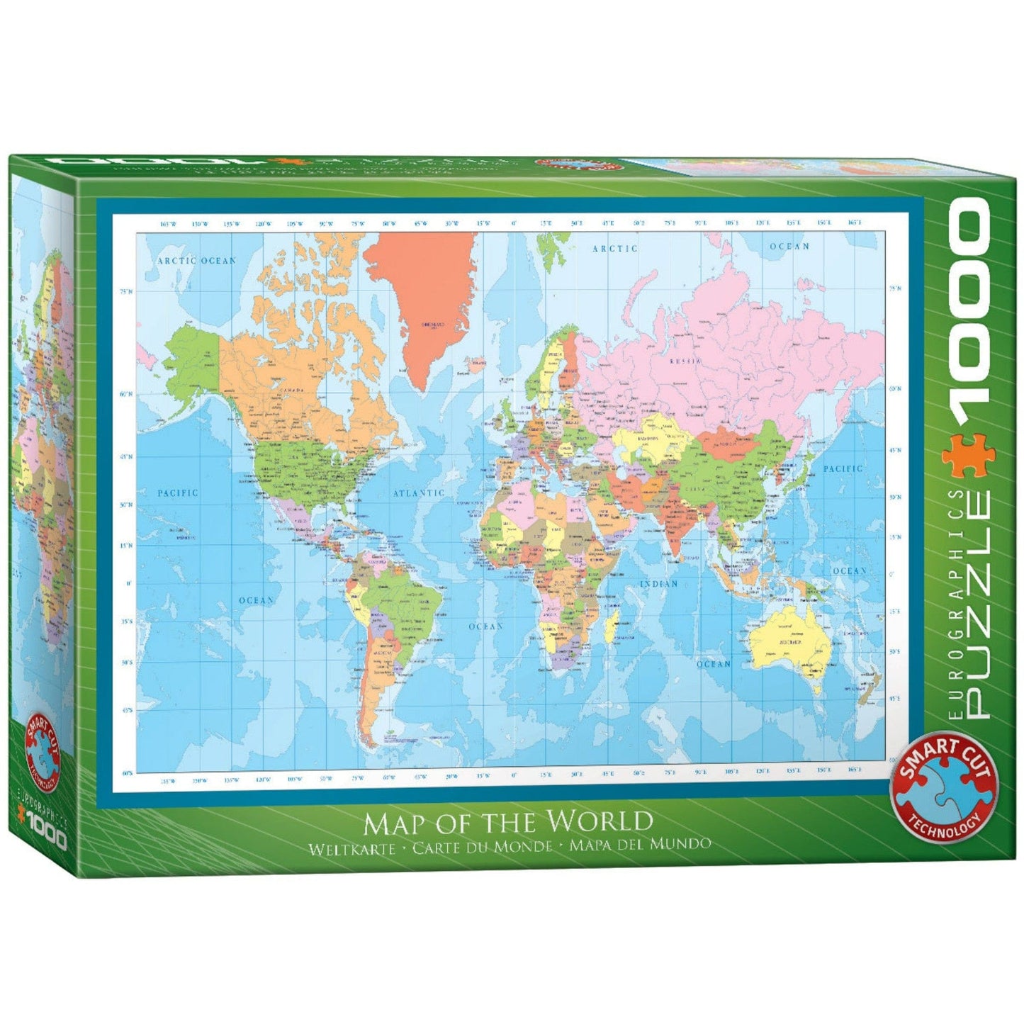 Toys Puzzle da 1000 Pezzi - Modern Map of the World