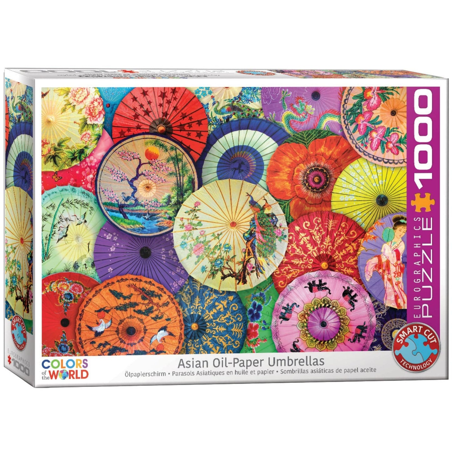 Toys 1000 Piece Jigsaw Puzzle - Asian Oil Paper Umbrellas