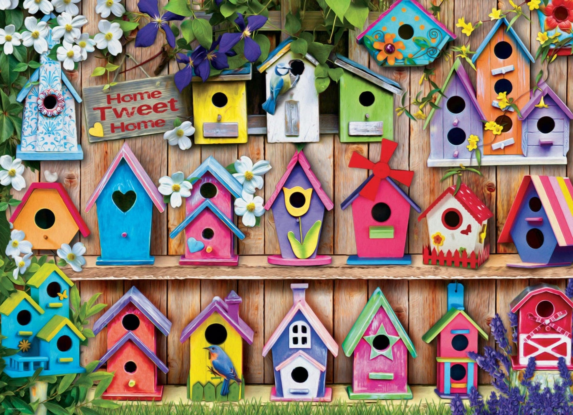 Toys 1000 Piece Puzzle - Bird Houses