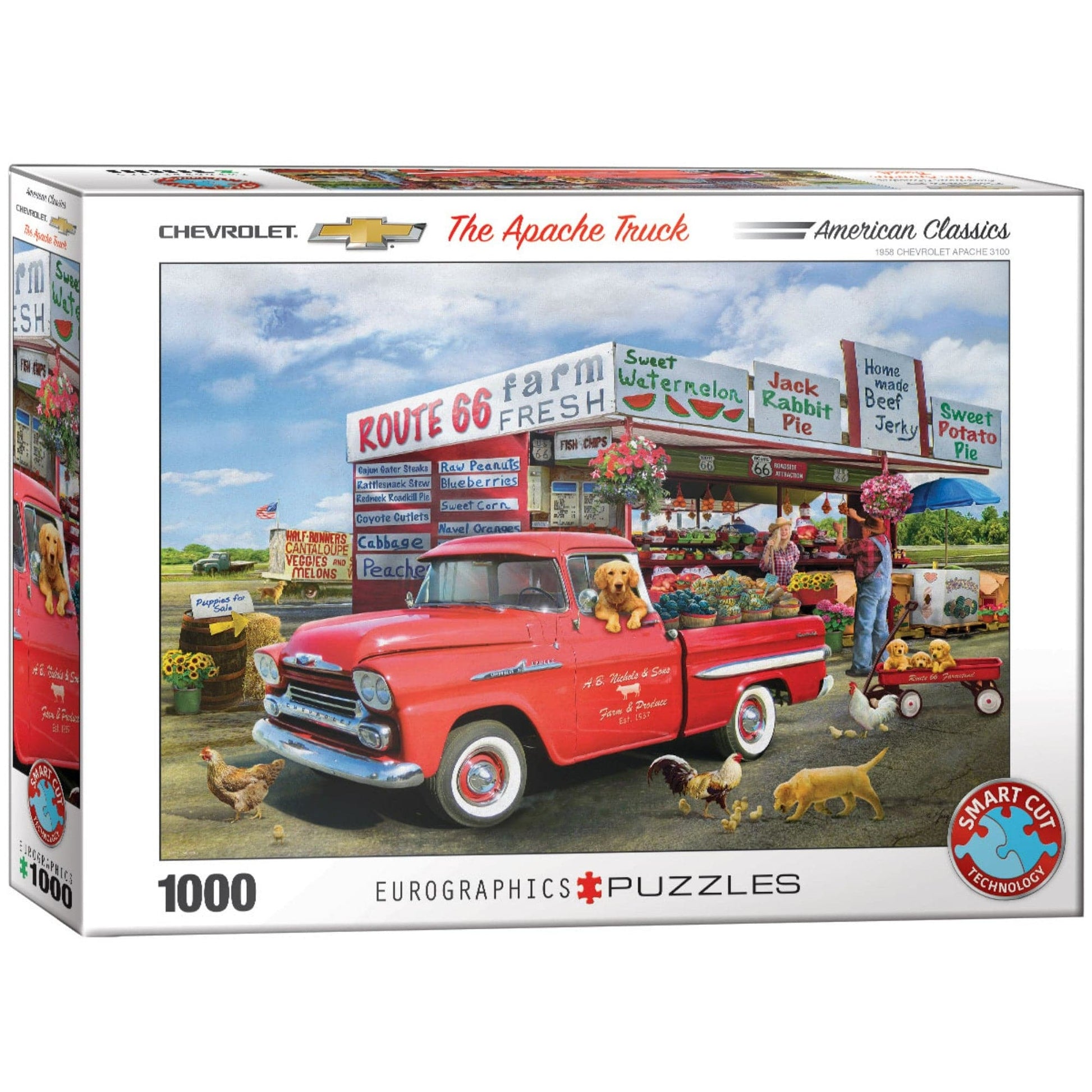 Toys 1000 Piece Jigsaw Puzzle - Giordano, Greg: 1959 Chevrolet Apache-Giordano