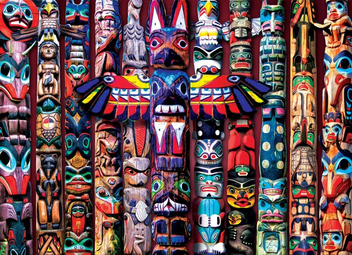 Toys 1000 Piece Puzzle - Canadian Totem Poles