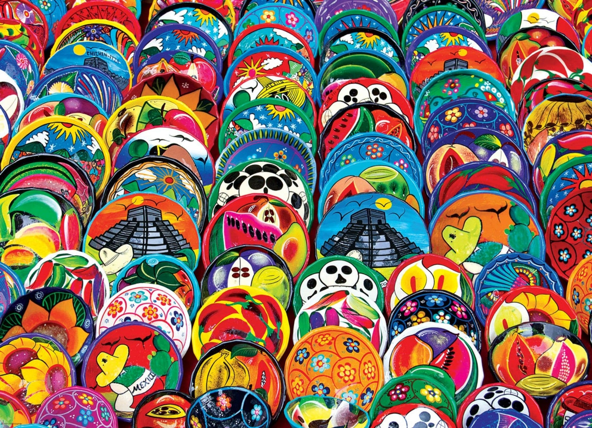 Toys 1000 Piece Puzzle - Mexican Ceramic Plates