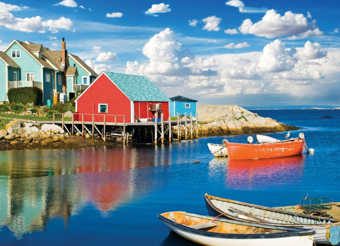 Toys 1000 Piece Jigsaw Puzzle - Peggy&#39s Cove Nova Scotia