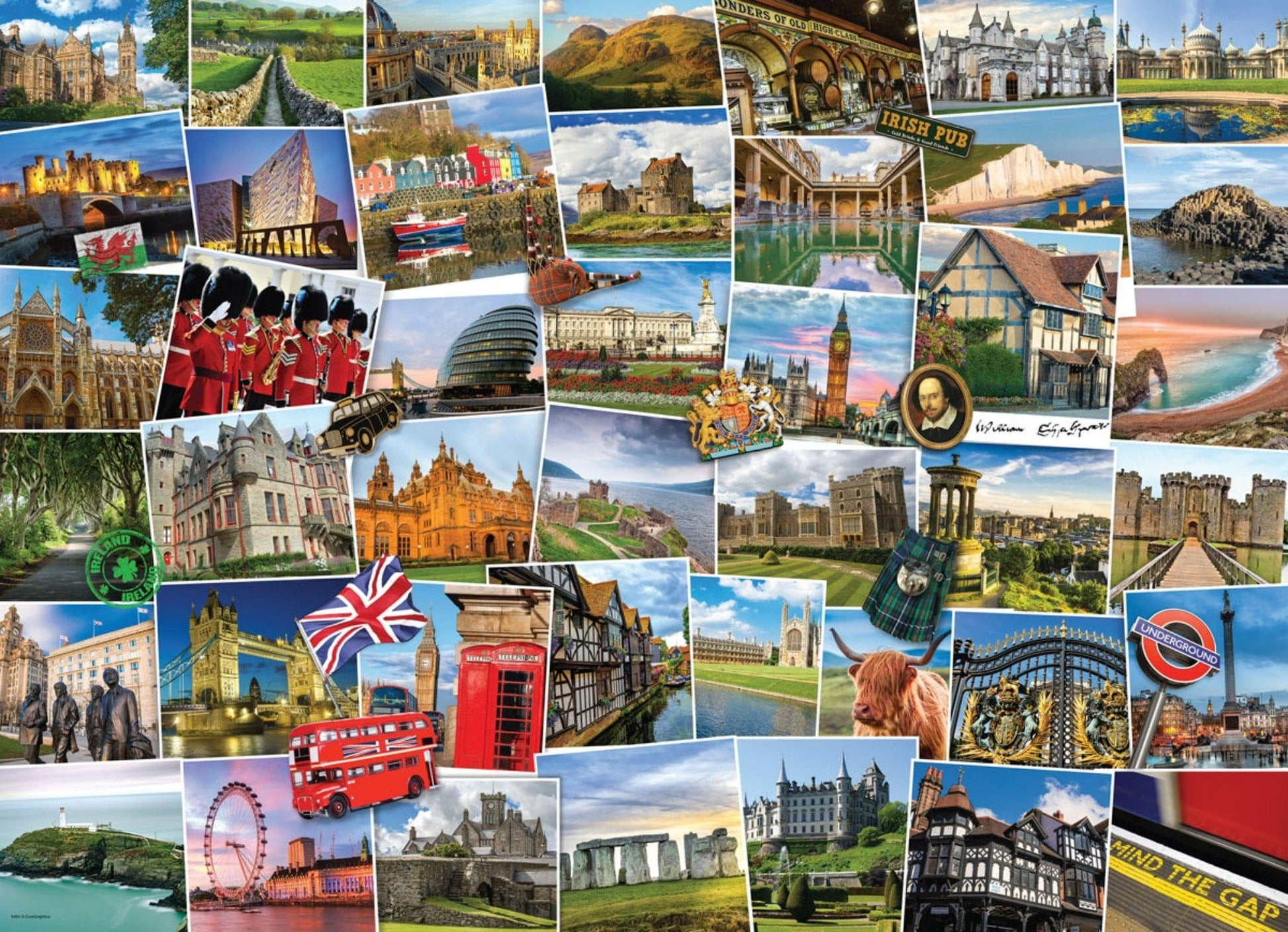 Toys 1000 Piece Jigsaw Puzzle - Globetrotter United Kingdom