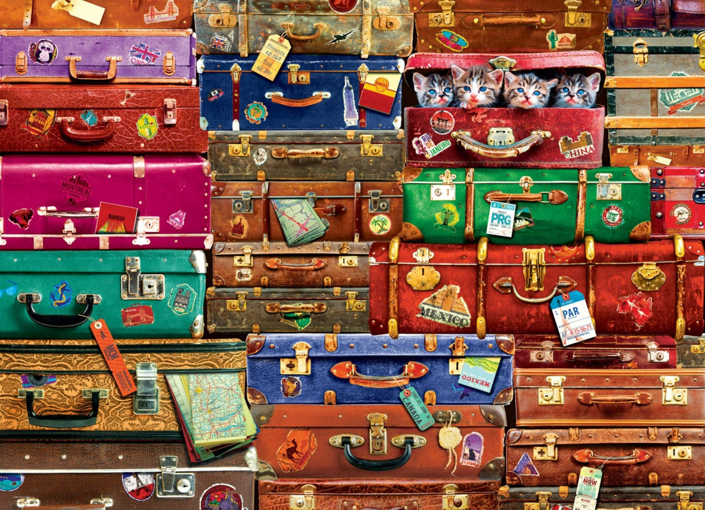 Toys 1000 Piece Puzzle - Travel Suitcases