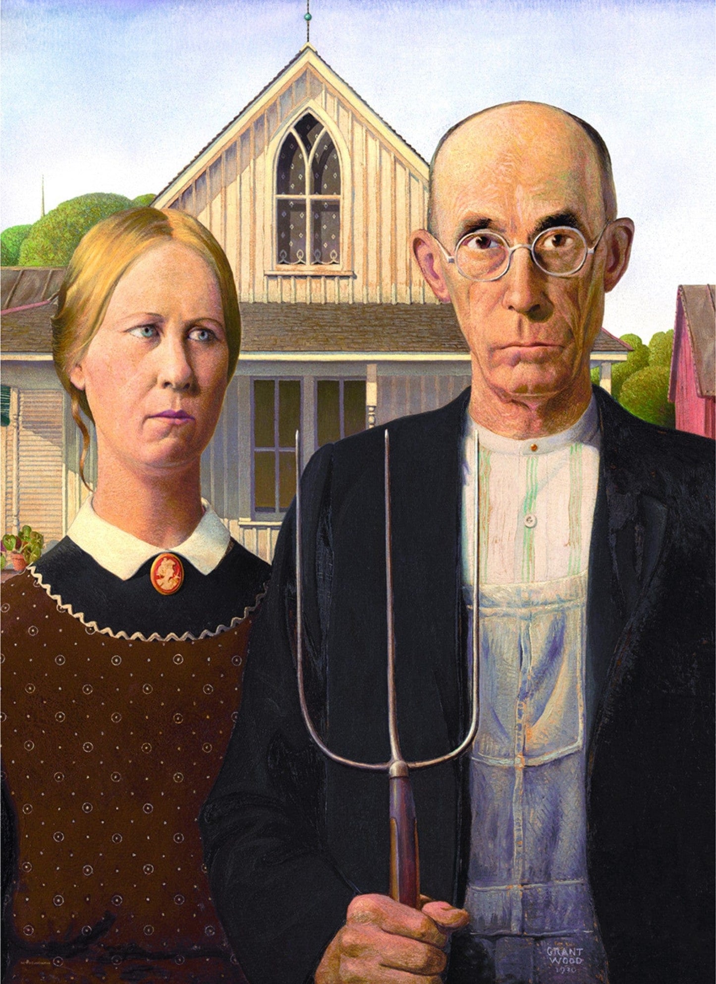 Toys Puzzle da 1000 Pezzi - Grant Wood: American Gothic by Grant Wood