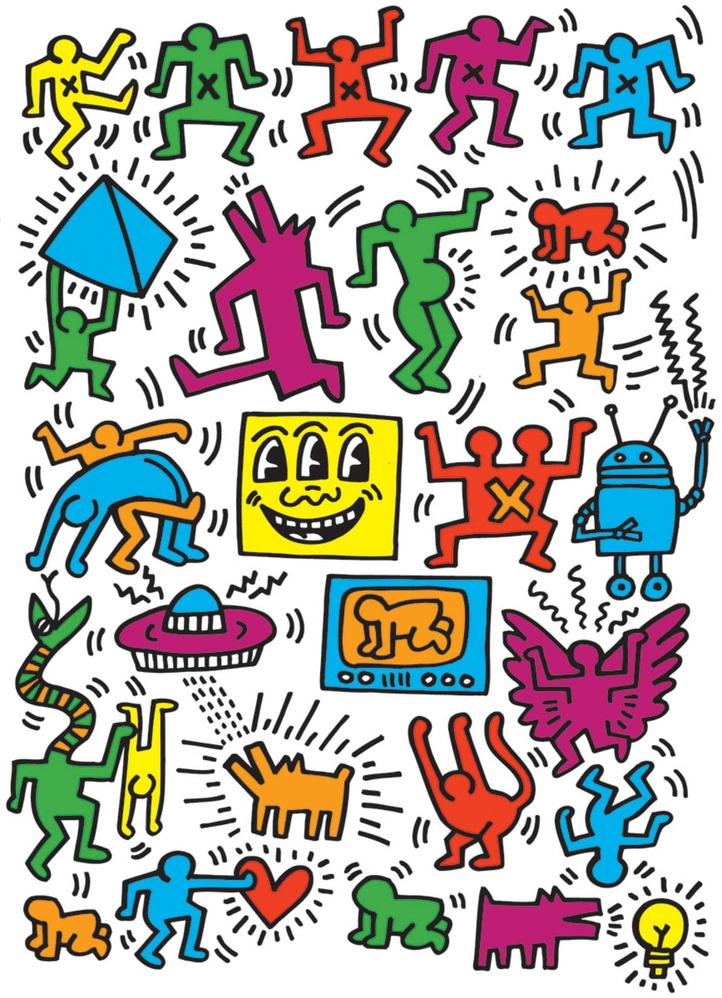 Toys Puzzle da 1000 Pezzi - Haring, Keith: Collage by Keith Haring