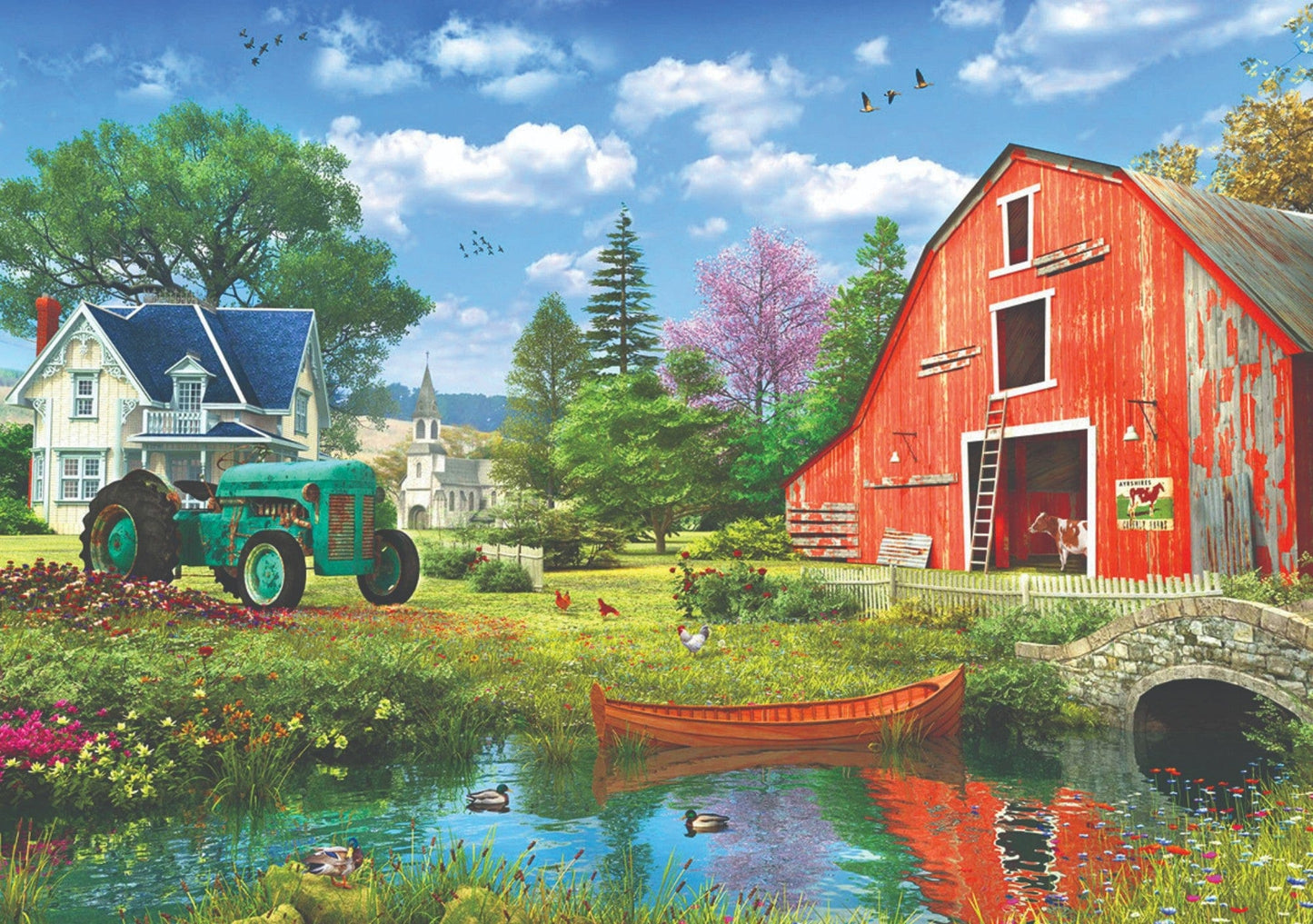 Toys Puzzle da 1000 Pezzi - Davison, Dominic: The Red Barn by D. Davison