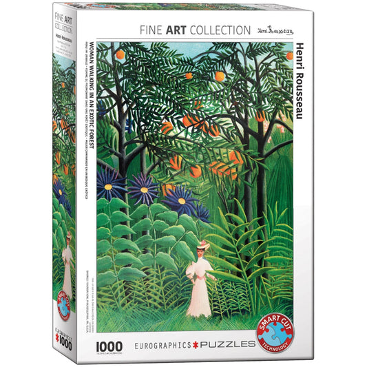 Toys Puzzle da 1000 Pezzi - Henri Rousseau: Woman in an Exotic Forest by Henri Rousseau