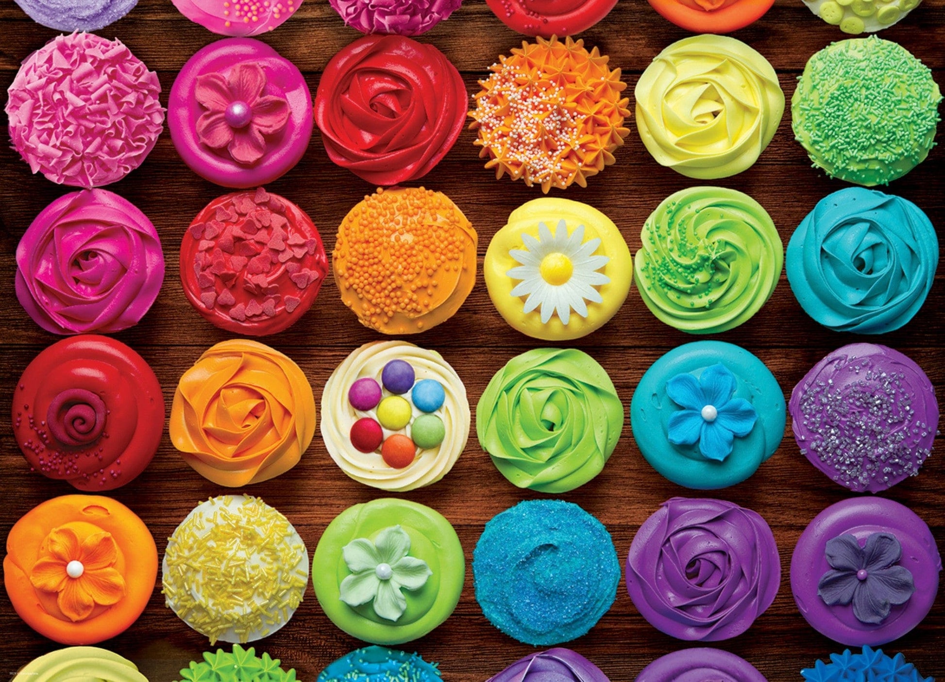 Toys 1000 Piece Puzzle - Cupcake Rainbow