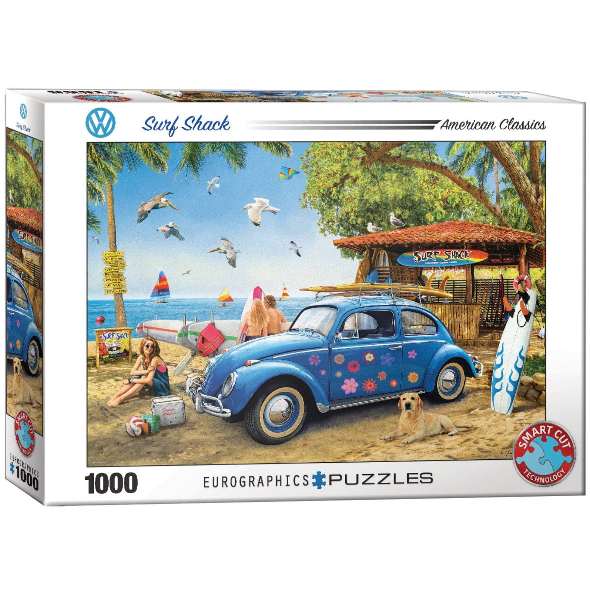 Toys 1000 Piece Puzzle - EG-VW Beetle Surf Shack